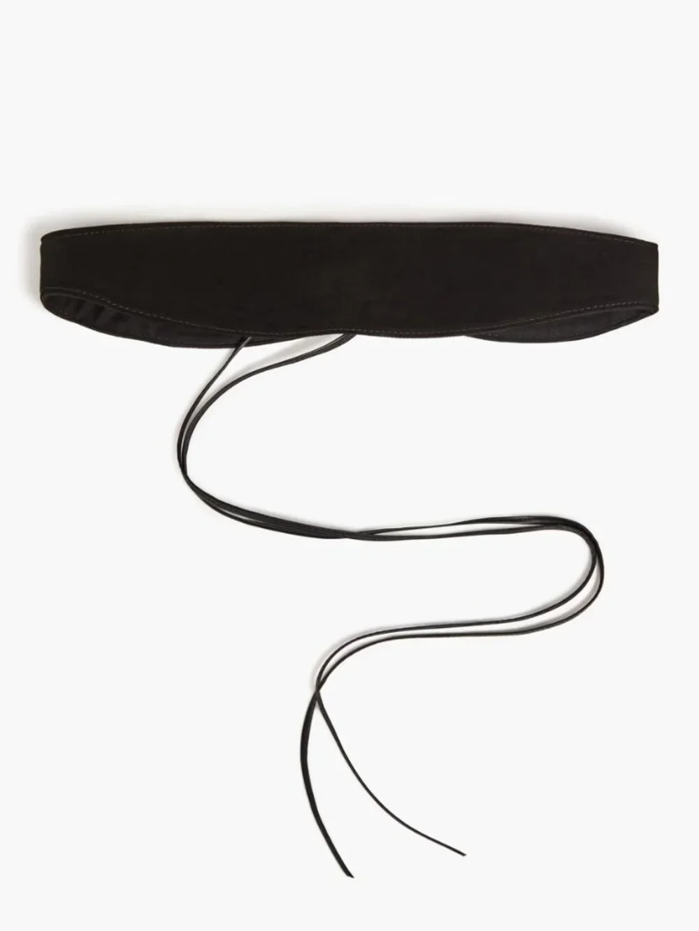 MAJE Tie Waist Belt in Black Leather Authentic Brand New NWT